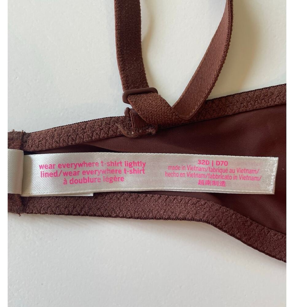 Victoria’s Secret Pink Wear Everywhere Bra LOT OF 2 Size 32D T-Shirt Camo Brown - Picture 5 of 14